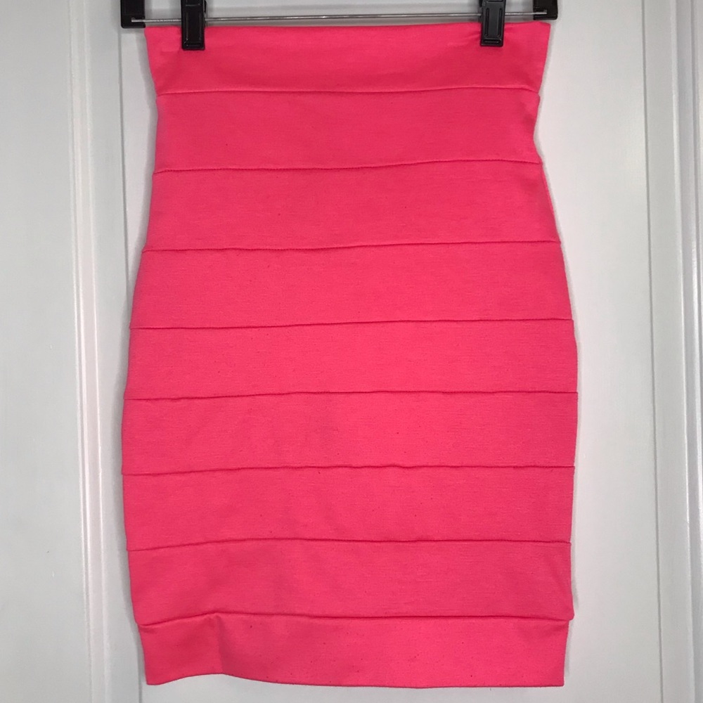 Hot Pink Pencil Skirt